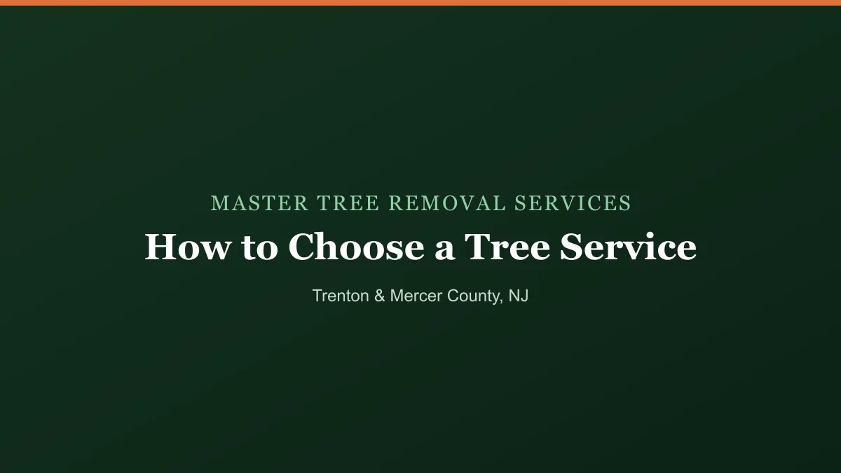 Homeowner reviewing a tree service estimate and insurance certificate in New Jersey