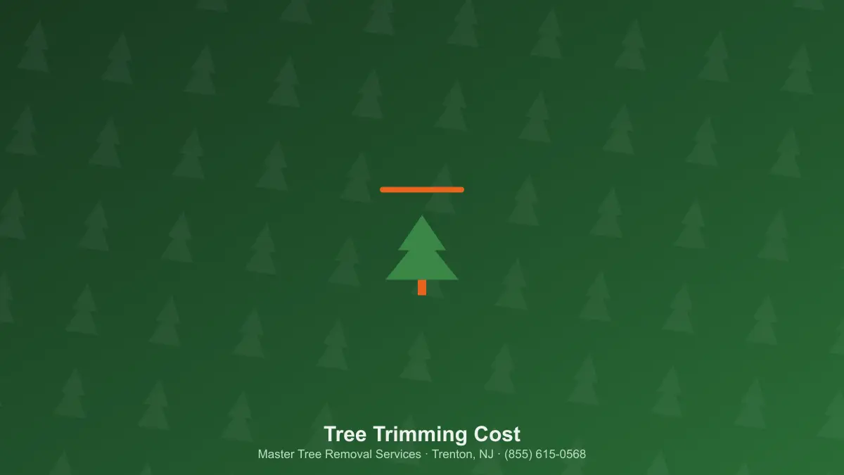 Arborist pruning a mature tree with an estimate clipboard in New Jersey