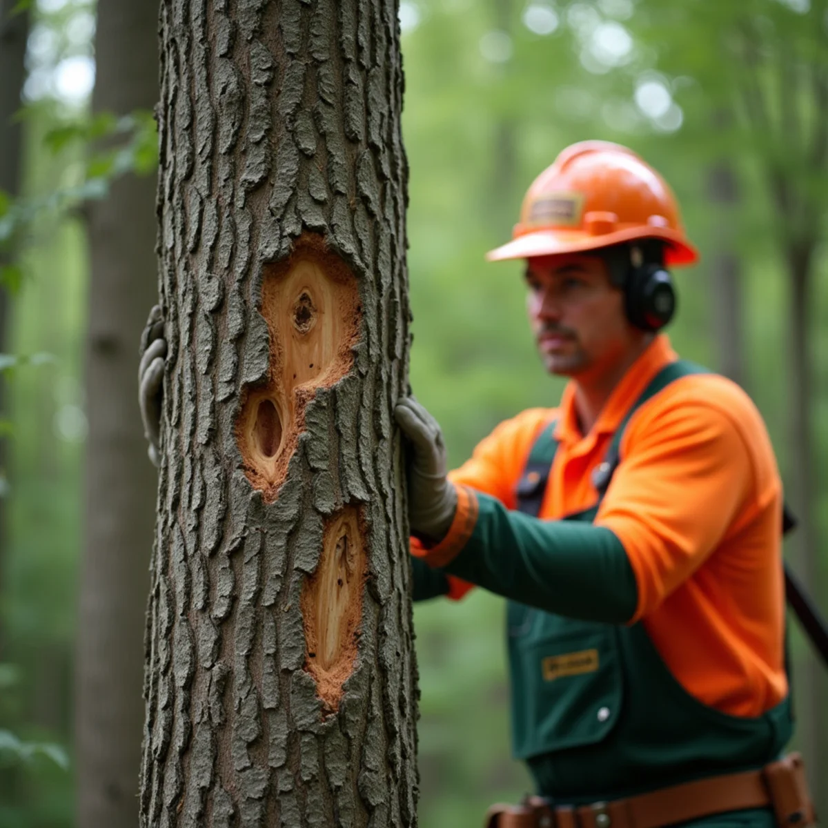 Dead Ash Tree Removal in action by a Master Tree Removal crew in Trenton, NJ