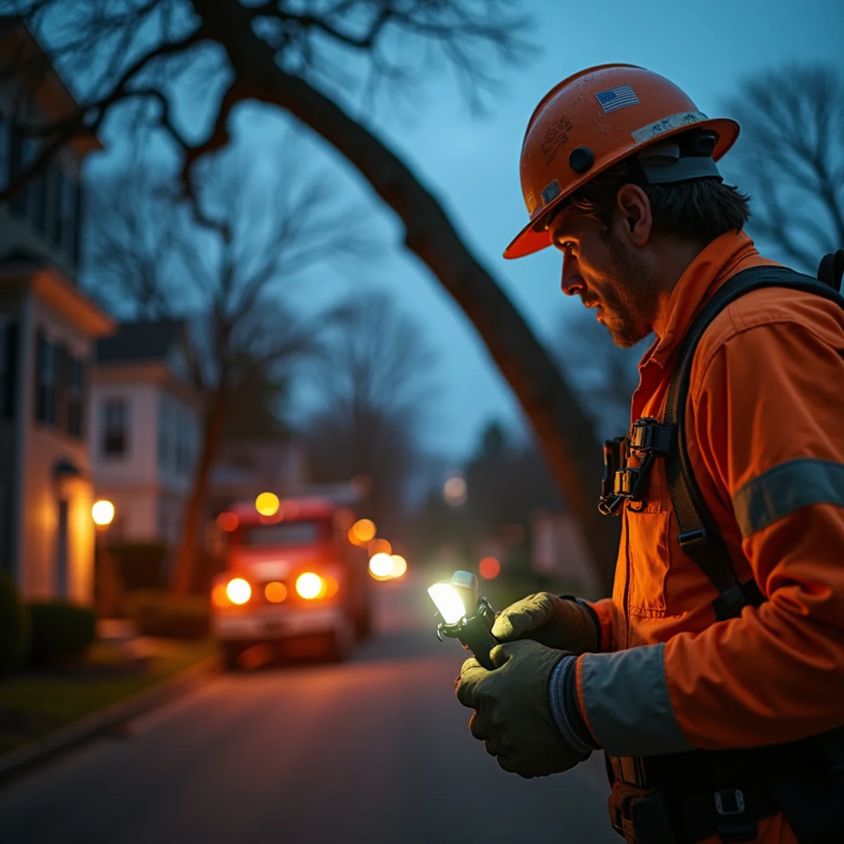 Emergency Service in action by a Master Tree Removal crew in Trenton, NJ