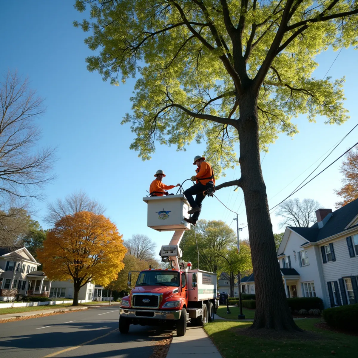 Master Tree Removal Services crew providing tree service in Deptford, Gloucester County, NJ