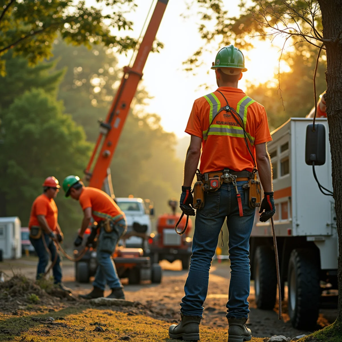 Master Tree Removal Services crew providing tree service in Holmdel, Monmouth County, NJ