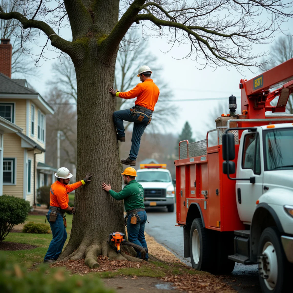 Master Tree Removal Services crew providing tree service in Mercer County, Mercer County, NJ
