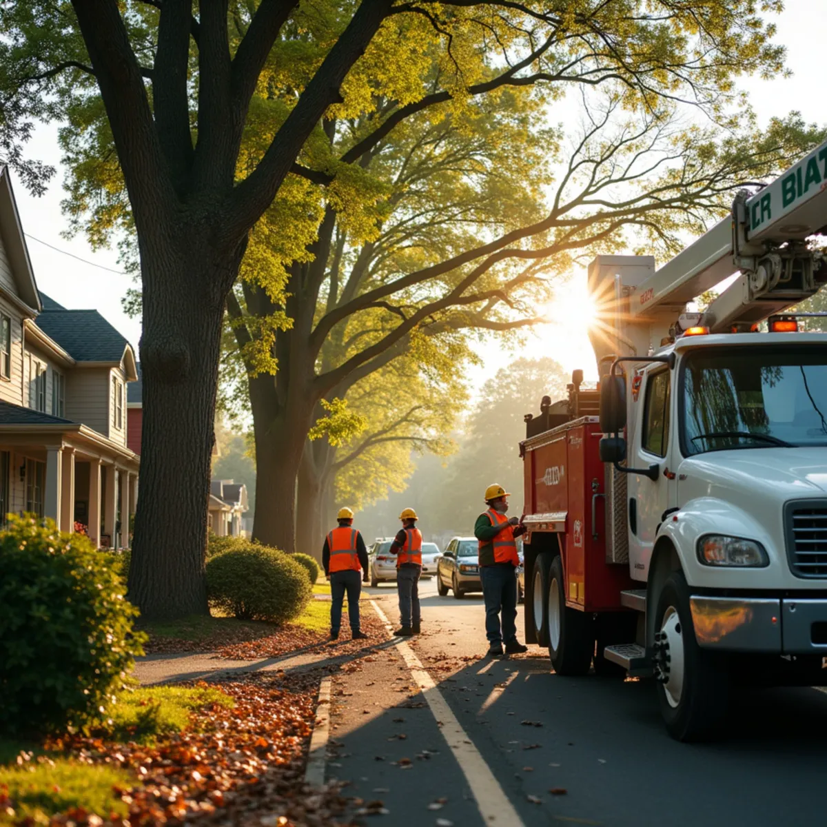 Master Tree Removal Services crew providing tree service in Mount Holly, Burlington County, NJ