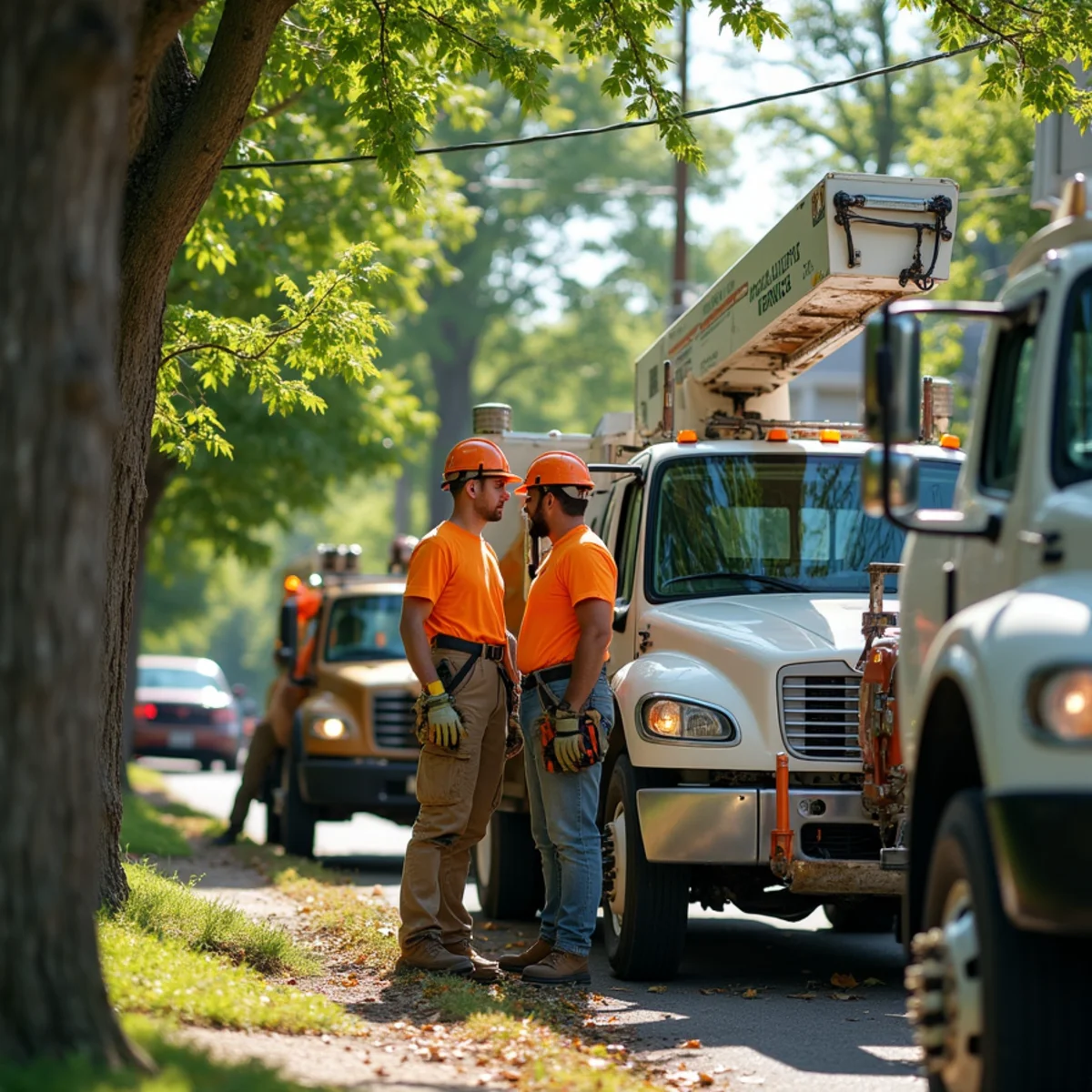 Master Tree Removal Services crew providing tree service in Roebling, Burlington County, NJ