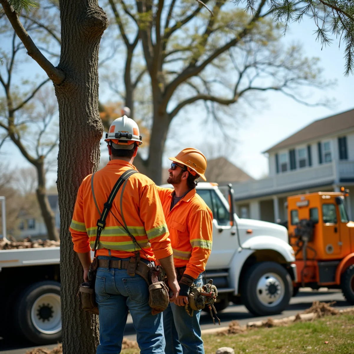 Master Tree Removal Services crew providing tree service in Toms River, Ocean County, NJ