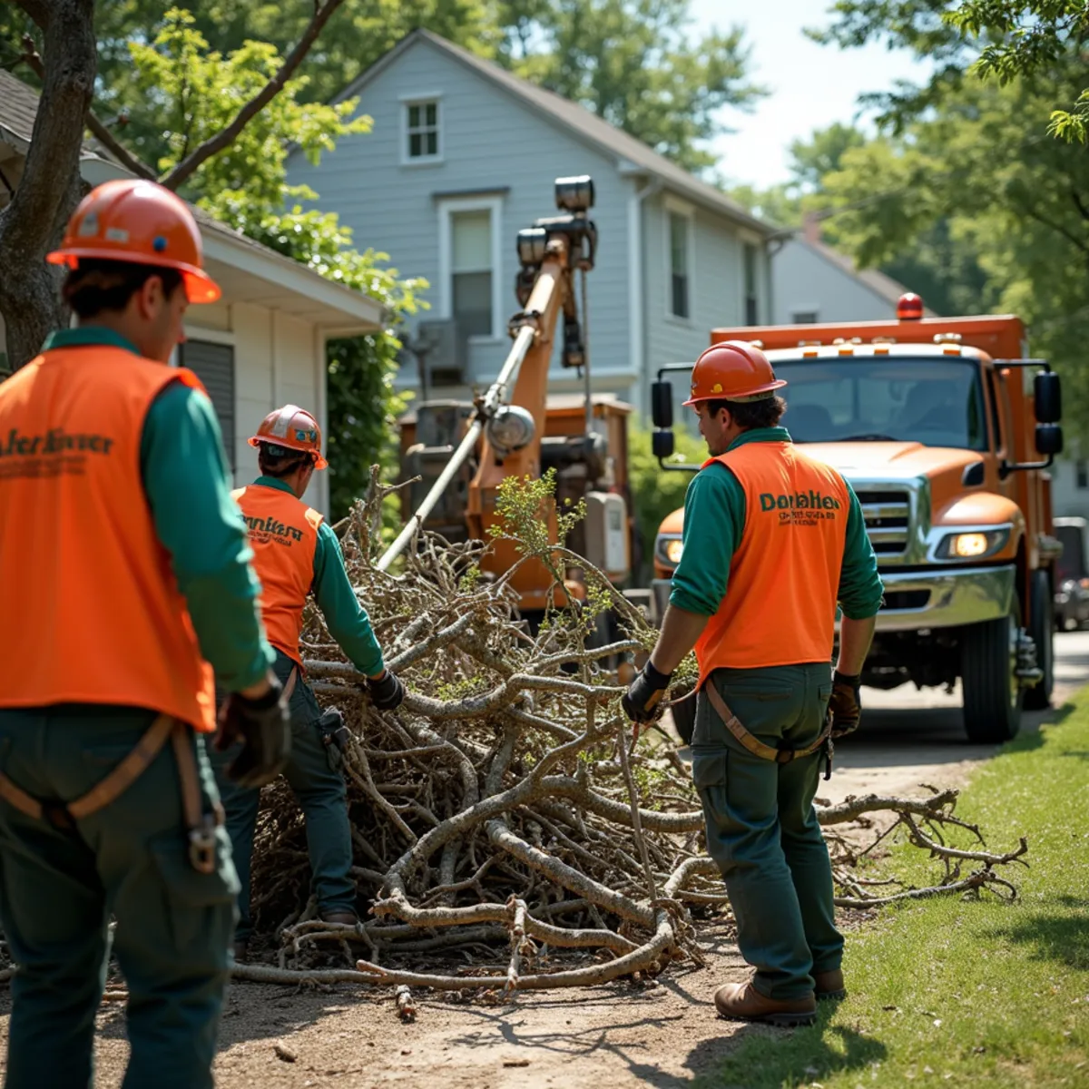 Storm Cleanup in action by a Master Tree Removal crew in Trenton, NJ